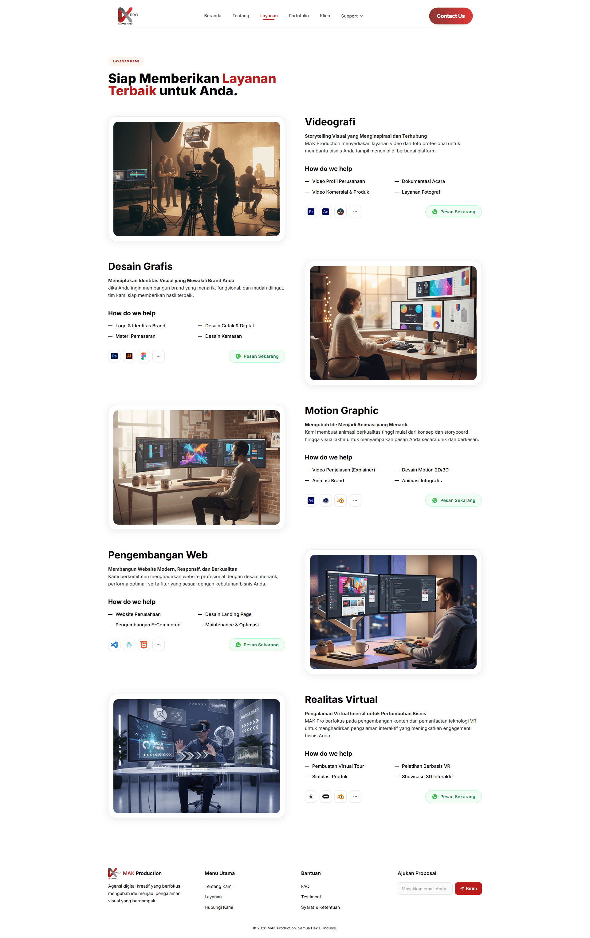 MakProduction Website Revamp - 1